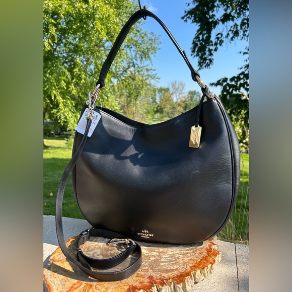 Coach Nomad Hobo Black Glovetanned Leather 36026 NWT - Picture 3 of 15
